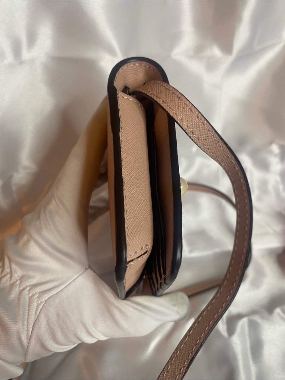 henri bendel blush pearl-studded crossbody - Picture 7 of 11